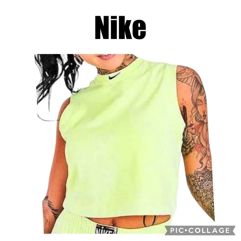 Nike women Sportswear Washed Retro muscle tee Tank Top Cropped plus size 1X NWT